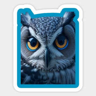 White Owl Sticker